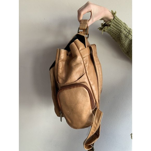 genuine leather small backpack purse main image 5